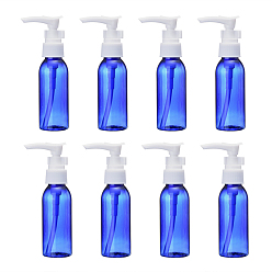 Blue 50ml Refillable PET Plastic Empty Pump Bottles for Liquid Soap, Blue, 3x12cm, Capacity: 50ml(1.69 fl. oz)