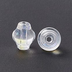 Clear AB Transparent Glass Beads, Lantern, Clear AB, 9x8mm, Hole: 1.5mm