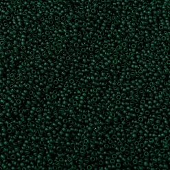(939F) Transparent Frost Green Emerald Toho perles de rocaille rondes, perles de rocaille japonais, (939 f) émeraude vert givré transparent, 11/0, 2.2mm, Trou: 0.8mm, environ5555 pcs / 50 g
