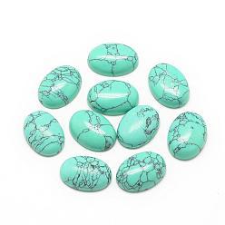 Synthetic Turquoise Synthetic Turquoise Cabochons, Dyed, Oval, 14x10x6mm