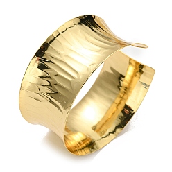 Настоящее золото 18K Латунные браслеты с широкими манжетами и стойким покрытием, без свинца и без кадмия, реальный 18 k позолоченный, внутренний диаметр: 2-1/8 дюйм (5.3 см)
