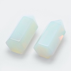Opalite Opalite Pointed Beads, Undrilled/No Hole Beads, Bullet, 33~35x16~17x14.5~15mm