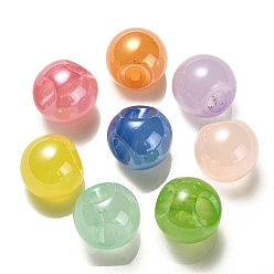 Mixed Color Opaque Acrylic Beads, Round, Top Drilled, Mixed Color, 19x19x19mm, Hole: 3mm