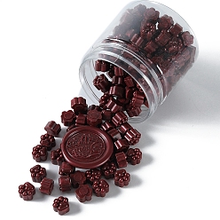 Dark Red Paw Print Sealing Wax Particles, for Retro Seal Stamp, Dark Red, 9.5x8.5x6mm