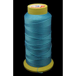 Sky Blue Nylon Sewing Thread, 3-Ply, Spool Cord, Sky Blue, 0.33mm, 1000yards/roll