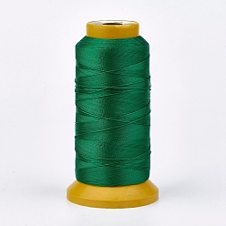 Vert Fil de polyester, pour la fabrication de bijoux en fabrication, verte, 1 mm, environ 230 m/rouleau