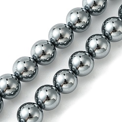 Térahertz Pierre Brins de perles en pierre térahertz naturelle, ronde, 10mm, Trou: 1mm, Environ 40 pcs/chapelet, 15.16'' (38.5 cm)