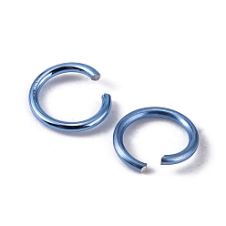 Lilac Aluminum Wire Open Jump Rings, Lilac, 20 Gauge, 6x0.8mm, Inner Diameter: 5mm, about 43000pcs/1000g