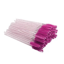 Средний Фиолетово-красный Нейлоновая одноразовая кисть для бровей, палочки для туши, принадлежности для макияжа, средне фиолетовый красный, 97 см
