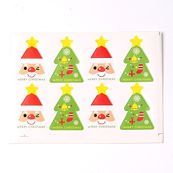 Colorful Christmas Tree Pattern DIY Label Paster Picture Stickers, Colorful, 18x13.3cm, about 8pcs/sheet