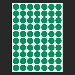 Морско-зеленый Клейкая бумажная лента, круглые наклейки, для изготовления карт, скрапбукинга, дневник, планировщик, конверт и блокноты, круглые, цвета морской волны, 2.5 см, о 35 шт / лист