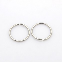 Stainless Steel Color Ring 304 Stainless Steel Open Jump Rings, Stainless Steel Color, 16x1.2mm, Inner Diameter: 13.6mm, Hole: 14mm