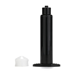 Черный Пластиковые дозирующие шприцы, с поршнем, чёрные, 70x32x19 мм, отверстие: 2 мм, поршень: 13x10 мм, емкость: 5 мл (0.17 жидких унций)