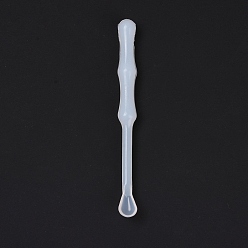 Белый Ложка для смешивания силиконового клея, белые, 90x8.5 мм
