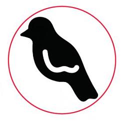 Oiseau Timbre de sceau de cire en bois, Motif d'oiseau, 35mm