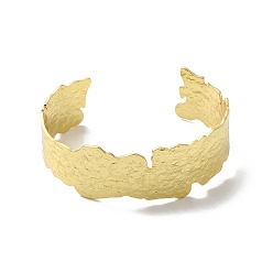 Настоящее золото 18K Латунные браслеты-манжеты с покрытием стойки, открытые браслеты для женщин, без кадмия и без свинца, реальный 18 k позолоченный, 3/4~7/8 дюйм (2.1 см), внутренний диаметр: 2-3/8x1-7/8 дюйм (6x4.9 см)
