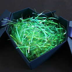 Зеленый лайм Красочный наполнитель из измельченной бумаги из рафии, для упаковки подарков и наполнения пасхальной корзины, зеленый лайм, 3 мм, 20 г / мешок