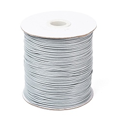 Light Grey Waxed Polyester Cord, Bead Cord, Light Grey, 1.5mm, about 169.51~174.98 Yards(155~160m)/Roll