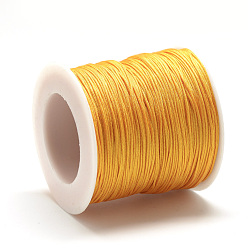 Orange Fil de nylon, corde à nouer chinoise, orange, 1.5mm, environ 142.16 yards (130m)/rouleau