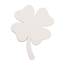 White 50Pcs Clover Paper Gift Tags, DIY Craft Hanging Tags, White, 13x9.6x0.04cm, Hole: 4.5mm
