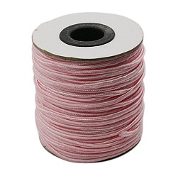 Pink Нейлоновая нить, ювелирные изделия шнур нейлона для пользовательских ювелирных изделий делает тканые, розовые, 2 мм, около 50 ярдов / рулон (150 футов / рулон)