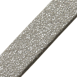 Dark Gray Glitter Powder Faux Suede Cord, Faux Suede Lace, Dark Gray, 3mm, 100yards/roll(300 feet/roll)