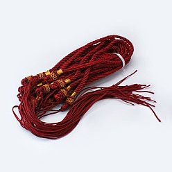 Rojo Oscuro Bucles de cuerda de nylon, de color rojo oscuro, 260 mm