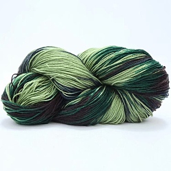 Светло-зеленый Коричневый Пряжа из акрилового волокна, пряжа градиентного цвета, оливковый, 2~3 мм, около 50 г / рулон