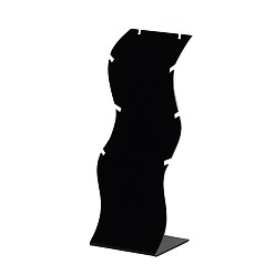 Noir Collier écrans en verre organique, noir, 195x70x60mm
