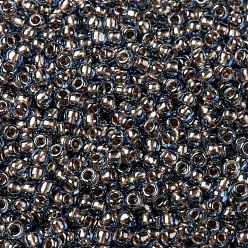 (992) Gilt Lined Light Montana Blue Toho perles de rocaille rondes, perles de rocaille japonais, (992) bleu montana clair doublé doré, 8/0, 3mm, Trou: 1mm, environ1110 pcs / 50 g