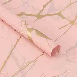 Pink 20 Sheets Marble Pattern Gift Wrapping Paper, Square, Folded Flower Bouquet Wrapping Paper Decoration, Pink, 550x560mm