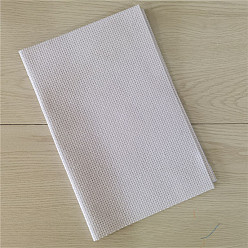 White Solid Colored Cross Stitch Fabric, 14CT Aida Cloth, White, 450x300mm
