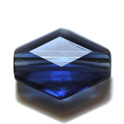Bleu Imitations de perles de cristal autrichien, grade de aaa, facette, Toupie, bleu, 14x12x6mm, Trou: 0.9~1mm