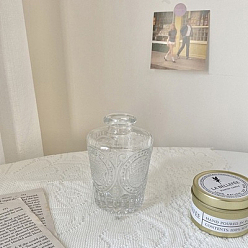 Clair Mini vase en verre, accessoires de maison de poupée micro paysage, faire semblant de décorations d'accessoires, clair, 55x100mm