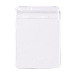 Clear PVC Anti Oxidation Zip Lock Bags, Transparent Antitarnish Jewelry Packing Storage Pouch, Clear, 7x5x0.15cm, Unilateral thickness: 4.9 Mil(0.125mm)