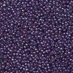 (928) Inside Color AB Rosaline/Opaque Purple Lined Круглые бусины toho, японский бисер, (928) внутри цвет ab розалин / непрозрачный фиолетовый на подкладке, 11/0, 2.2 мм, отверстие : 0.8 мм, Около 5555 шт / 50 г