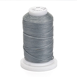 Gray Waxed Polyester Cord, Flat, Gray, 1mm, about 76.55 yards(70m)/roll