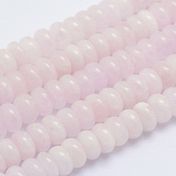 Morganite Chapelets de perles morganite naturelles  , rondelle, 8~8.5x4~5mm, Trou: 1mm, Environ 90 pcs/chapelet, 15.7 pouce (40 cm)