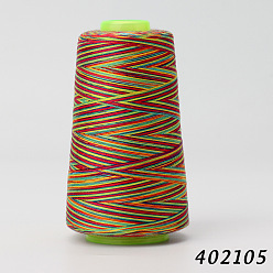 Colorido 40 s / 2 hilo de bordado a máquina, hilo de coser de poliéster de color degradado de teñido espacial, para agujas de máquina universal tamaño 11/14, colorido, 110x58 mm, 3000 yardas / rodillo