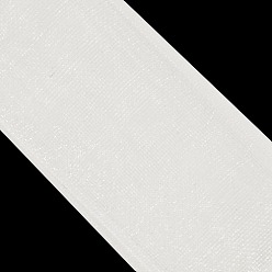 Blanc Ruban d'organza polyester, blanc, 3/8 pouce (9 mm), 200 yards / rouleau (182.88 m / rouleau)