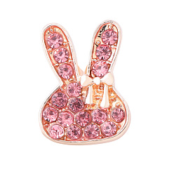 Розовое Золото Шпильки из сплава кролика, металлические гвозди для часовых петель аксессуары, розовое золото , 1.1x0.8 см