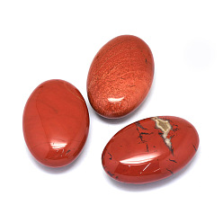 Red Jasper Natural Red Jasper Healing Massage Palm Stones, Pocket Worry Stone, for Anxiety Stress Relief Therapy, Oval, 60x40x20~21mm