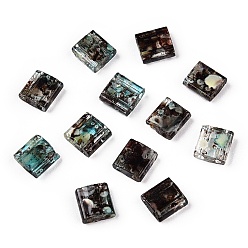 Brun De Noix De Coco 2 - Perles de rocaille en verre transparent, , rectangle, brun coco, 5x4.5~5.5x2~2.5mm, Trou: 0.5~0.8mm