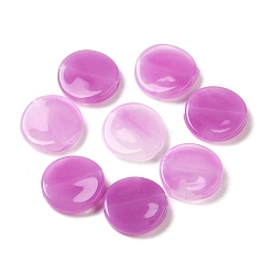 Orchid Transparent Acrylic Beads, Flat Round, Orchid, 11.5x2.7mm, Hole: 1.2mm, about 1580pcs/500g