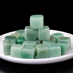 Green Aventurine 100g Cube Natural Green Aventurine Beads, for Aroma Diffuser, Wire Wrapping, Wicca & Reiki Crystal Healing, Display Decorations, 15~20x15~20x15~20mm