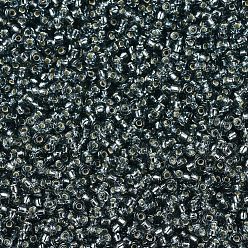 (RR21) Silverlined Gray Perles rocailles miyuki rondes, perles de rocaille japonais, 11/0, (rr 21) gris argenté, 11/0, 2x1.3mm, trou: 0.8 mm, environ 5500 pcs / 50 g