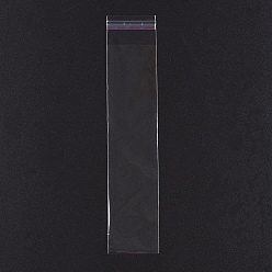 Прозрачный OPP мешки целлофана, прямоугольные, прозрачные, 30x8 см, односторонний толщина: 0.035 mm, внутренней меры: 27x8 см