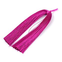 Rouge Violet Moyen Nylon panicule décoration, support violet rouge, 85x5mm