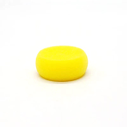 Jaune Éponge de poterie, ronde, jaune, 7.5 cm