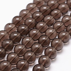 Camel Natural Obsidian Beads Strands, Round, Camel, 12mm, Hole: 1mm, about 32pcs/strand, 15.7 inch